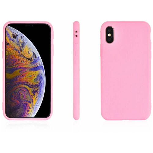 фото Чехол накладка iphone x/xs 5.8" gurdini soft lux (3) розовый