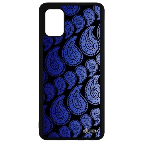 фото Защитный чехол на смартфон // galaxy a51 // "кружевной узор" орнамент восточный, utaupia, синий