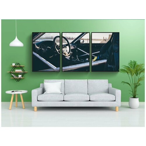 фото Набор модулных постеров для интерьера "машина, контрольная работа, транспортное средство" 60x90 см. в тубусе, без рамки lotsprints