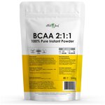 Аминокислоты БЦАА восстановление, рост мышц Atletic Food 100% Pure BCAA Instant 2:1:1 - 500 грамм, без вкуса - изображение