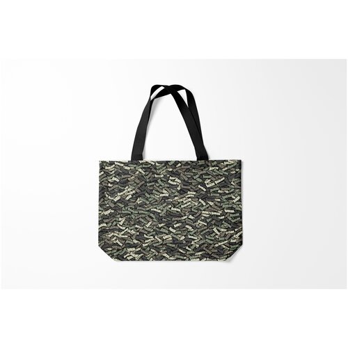 фото Сумка-шоппер / 46х35 см / имена / владимир камуфляж вован burnettie
