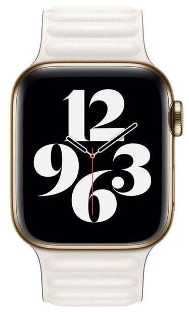 Ремешок Apple Leather Link для Apple Watch Series 3/4/5/6/SE золотой апельсин (MY9D2ZM/A) 40мм - фото №2