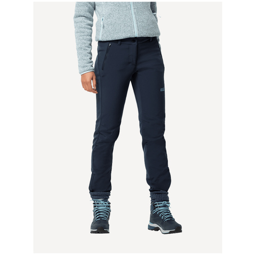 фото Брюки jack wolfskin zenon softshell, размер 42, midnight blue