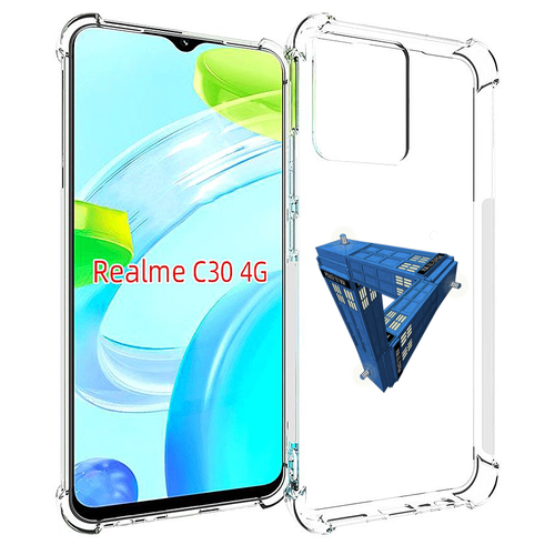 Чехол MyPads головолока абстракция для Realme C30 4G / Narzo 50i Prime задняя-панель-накладка-бампер чехол mypads токио бумажный дом для realme c30 4g narzo 50i prime задняя панель накладка бампер