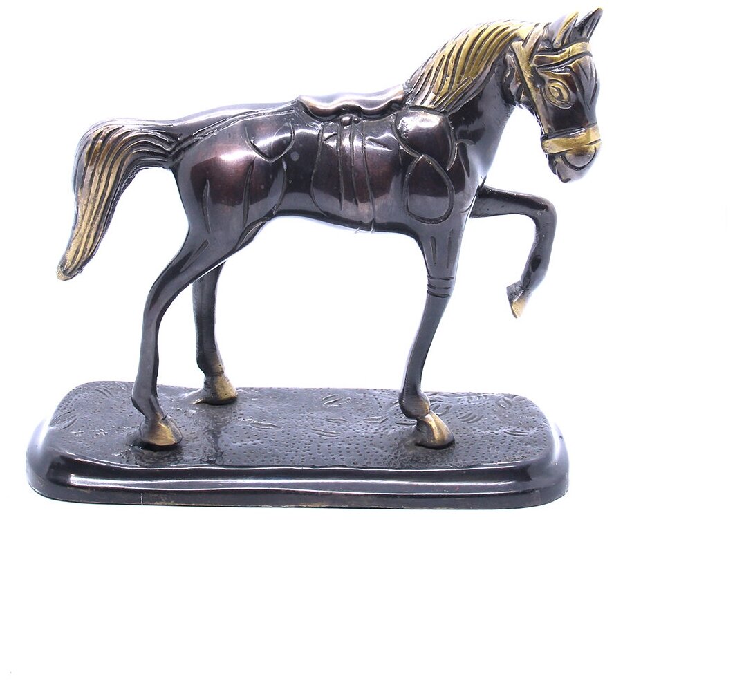 Статуэтка бронзовой цирковой лошади