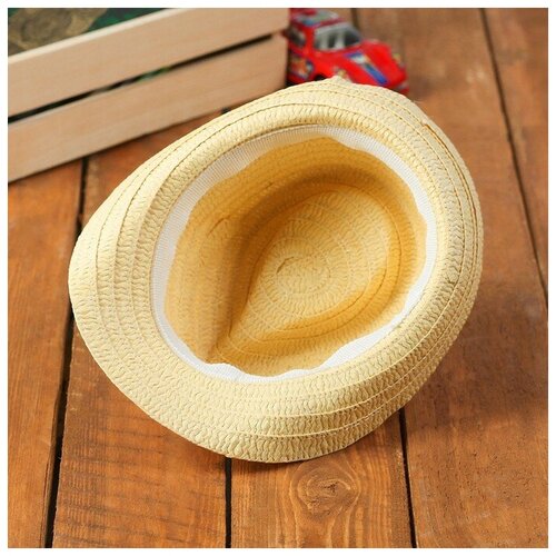 фото Панама детская, соломенная «динозавры», р-р. 52 см overhat kids