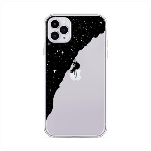 фото Силиконовый чехол "скалолаз в космосе" на apple iphone 11 pro max / айфон 11 про макс case place