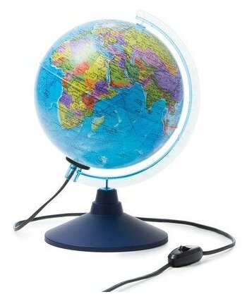 Интерактивный глобус политический с подсветкой, 210мм (очкиVR) INT12100294 7779493