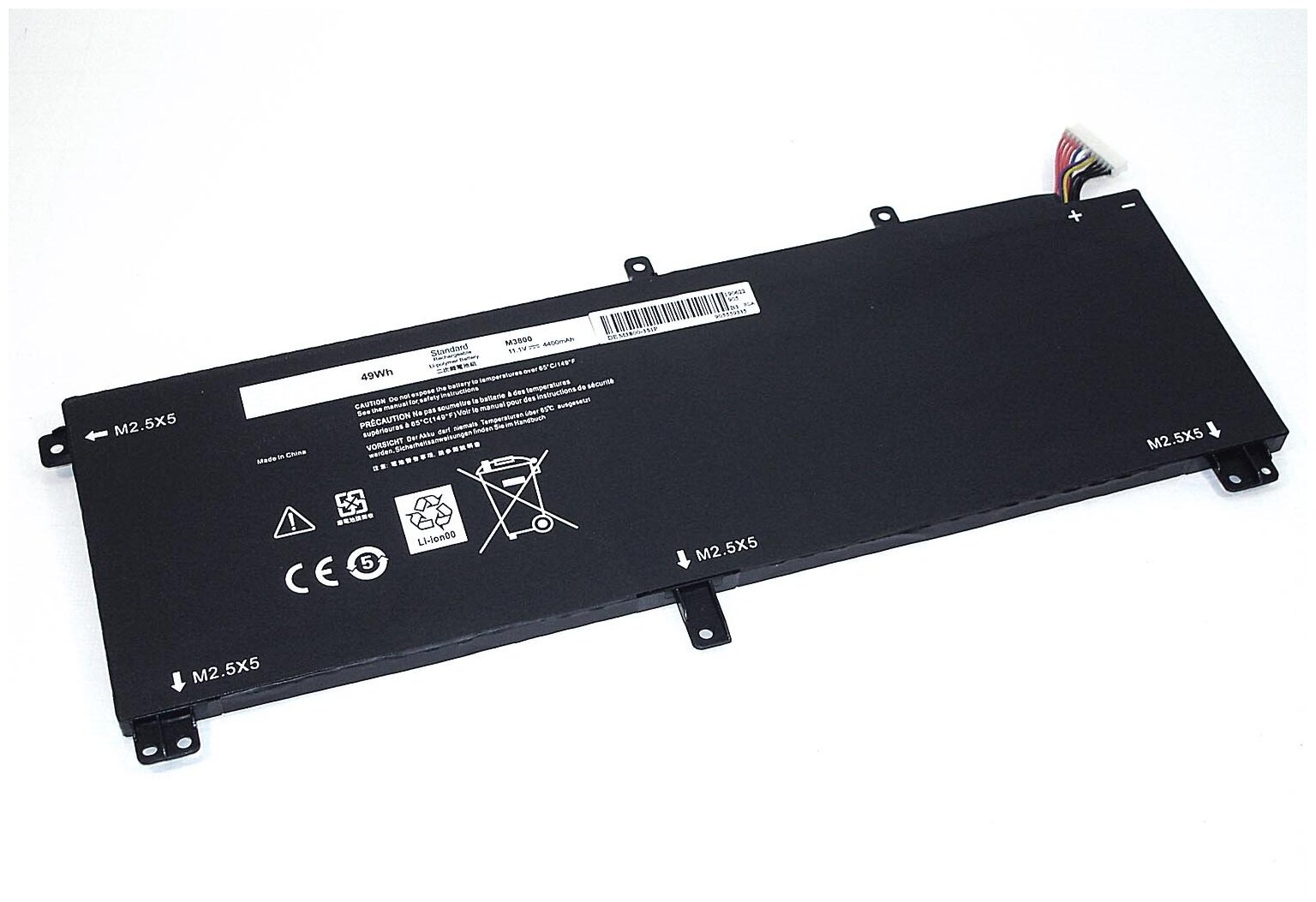 Аккумулятор OEM (совместимый с H76MV, T0TRM) для ноутбука Dell XPS 15-9530 11.1V 4400mAh черный