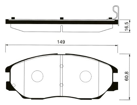 Колодки тормозные дисковые к т 4 шт. Sangsin SP1161