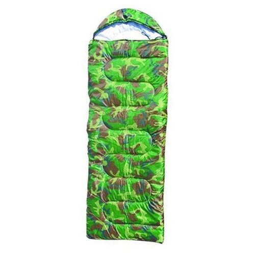 Спальник туристический Wildman Милитари с капюшоном 220x75 см от 5 до 15 С Wildman 7049211 400100₽