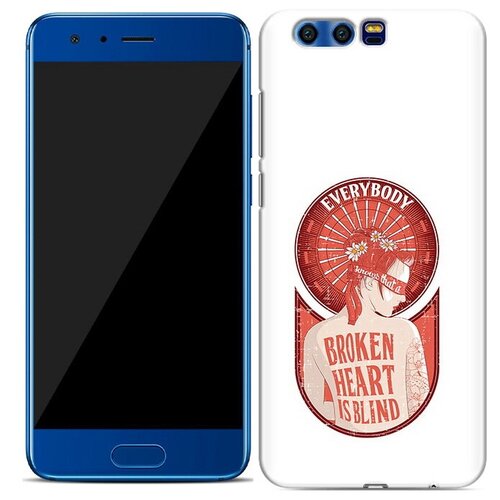 Чехол задняя-панель-накладка-бампер MyPads девушка разбитое сердце для Huawei Honor 9 противоударный