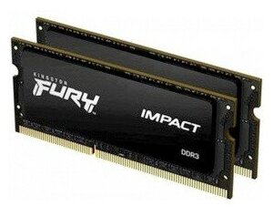 Kingston DRAM 16GB 1600MHz DDR3L CL9 SODIMM Kit of 2 1.35V FURY Impact KF316LS9IBK2 16