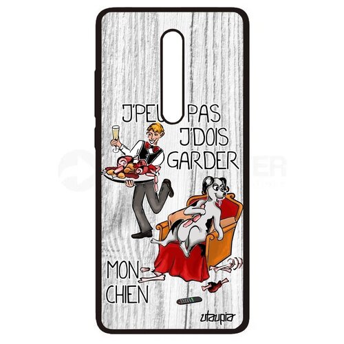 фото Красивый чехол для мобильного // xiaomi mi 9t pro // "не могу - у меня собака!" крутой комикс, utaupia, светло-серый