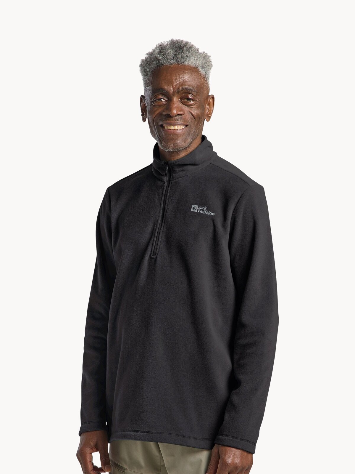 Толстовка Jack Wolfskin Taunus Hz M, размер S, , черный/серый