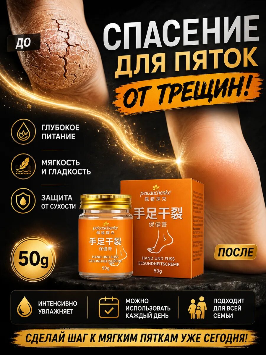 Мазь от трещин на пятках заживляющая китай
