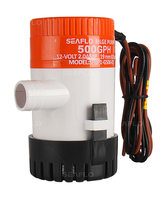 Помпа осушительная 12 В, 500GPH (1892,5 л/час), SeaFlo (Москва) — фото 1