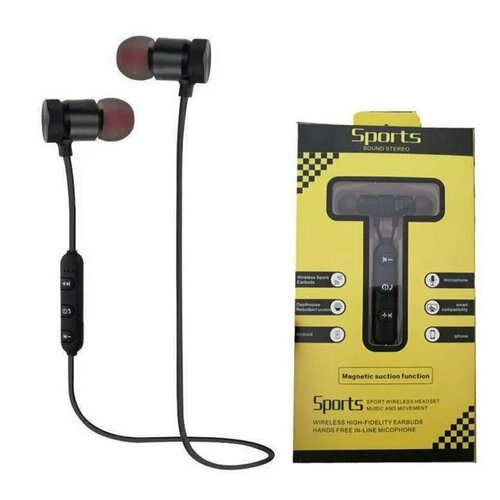 Беспроводные наушники Sports sound на магнитах беспроводные наушники uniscend sound joy черные