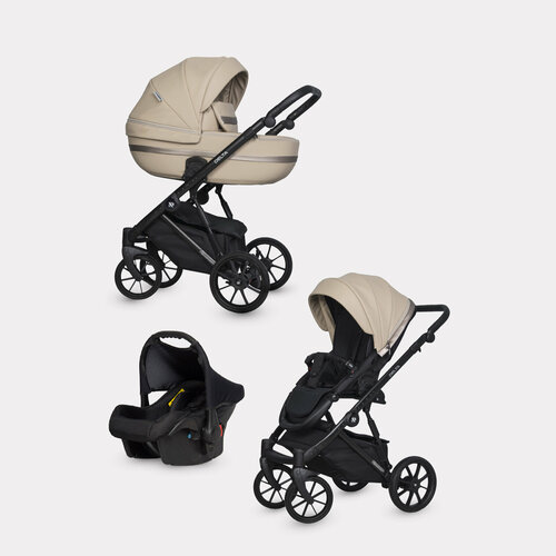 фото Коляска детская универсальная riko basic delta ecco 3 в 1, 11 camel (песочный)