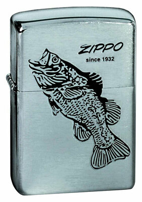 Зажигалка ZIPPO 200 BLACK BASS арт. 200 BLACK BASS