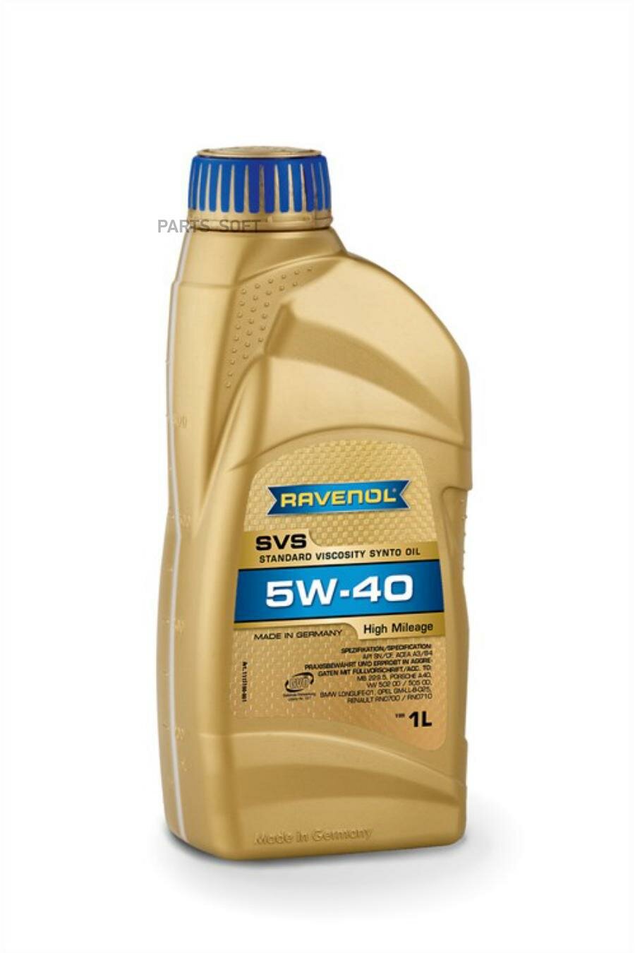 Моторное масло 5W-40 (1л) (второй номер 4014835802827) RAVENOL / арт. 111510000101999 - (1 шт)