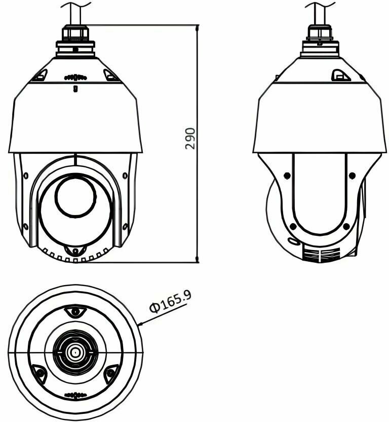 4Мп уличная поворотная IP-камера с EXIR-подсветкой до 100м 1/2.8'' Progressive Scan CMOS матрица; объектив 4.8-120мм 25x; угол обзора объектива 55-24; механический ИК-фильтр; H.265+/H.265/H.264+/H.264 Hikvision - фото №8
