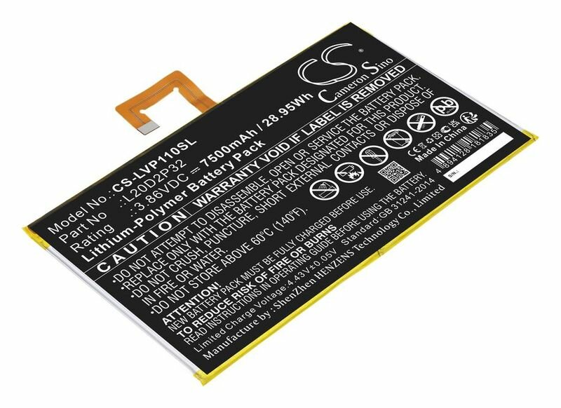 Аккумулятор Cameron Sino для планшета Lenovo Tab P11, TB-J606L, TB-J606F, Lenovo Tab P11 5G, TB-J607Z, p/n: L20D2P32, 7500мАч