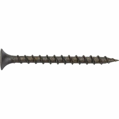 Саморез Dr. Bronz с крупной резьбой, потайной головкой и крестообразным шлицем, черный по дереву, 3,5x45 мм, 1 кг 354510