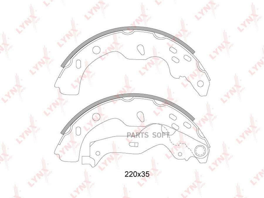 LYNXAUTO BS-7304 Колодки тормозные задние подходит для SUZUKI SX4 1.5-2.0D 06, FIAT Sedici 1.6-1.9D 06 BS-7304