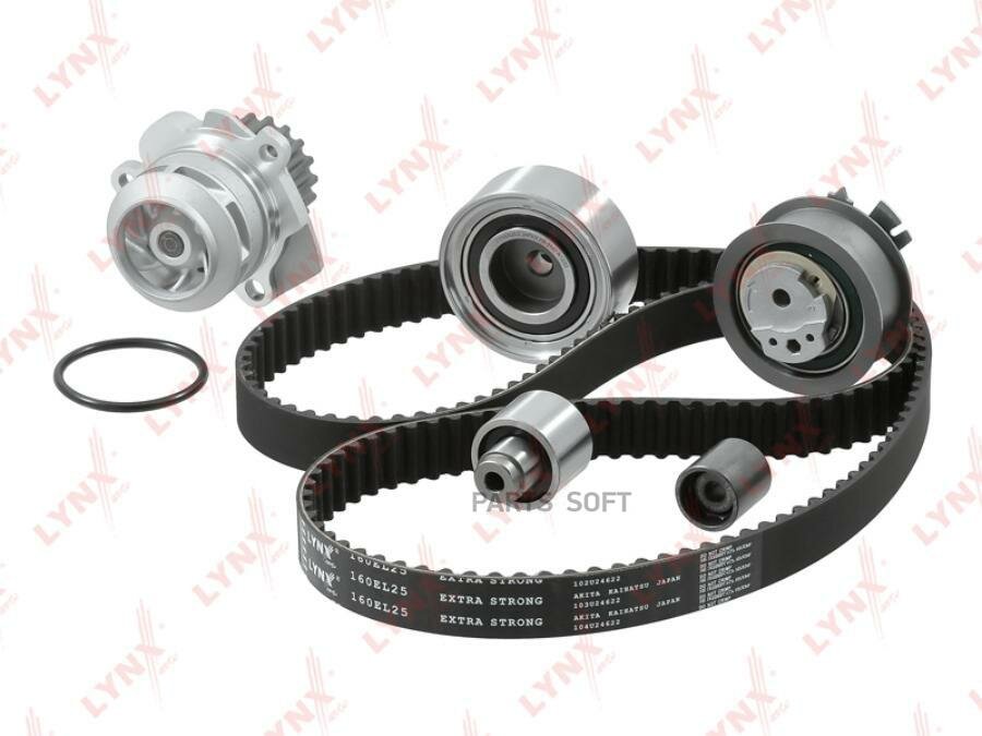 PW1360 LYNXAUTO Комплект ремня ГРМ с водяным насосом