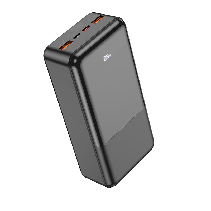 Универсальный Доп. Аккумулятор 30000mAh J108B HOCO выход: 1 USB (22.5W)+1 PD (18W) черный