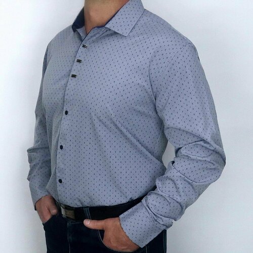 фото Рубашка palmary leading, размер 7xl, серый