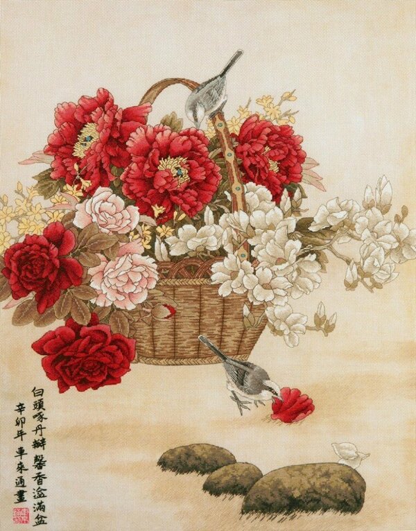 Сезон цветения #2031001 Xiu Crafts Набор для вышивания 47 x 61 см Счетный крест