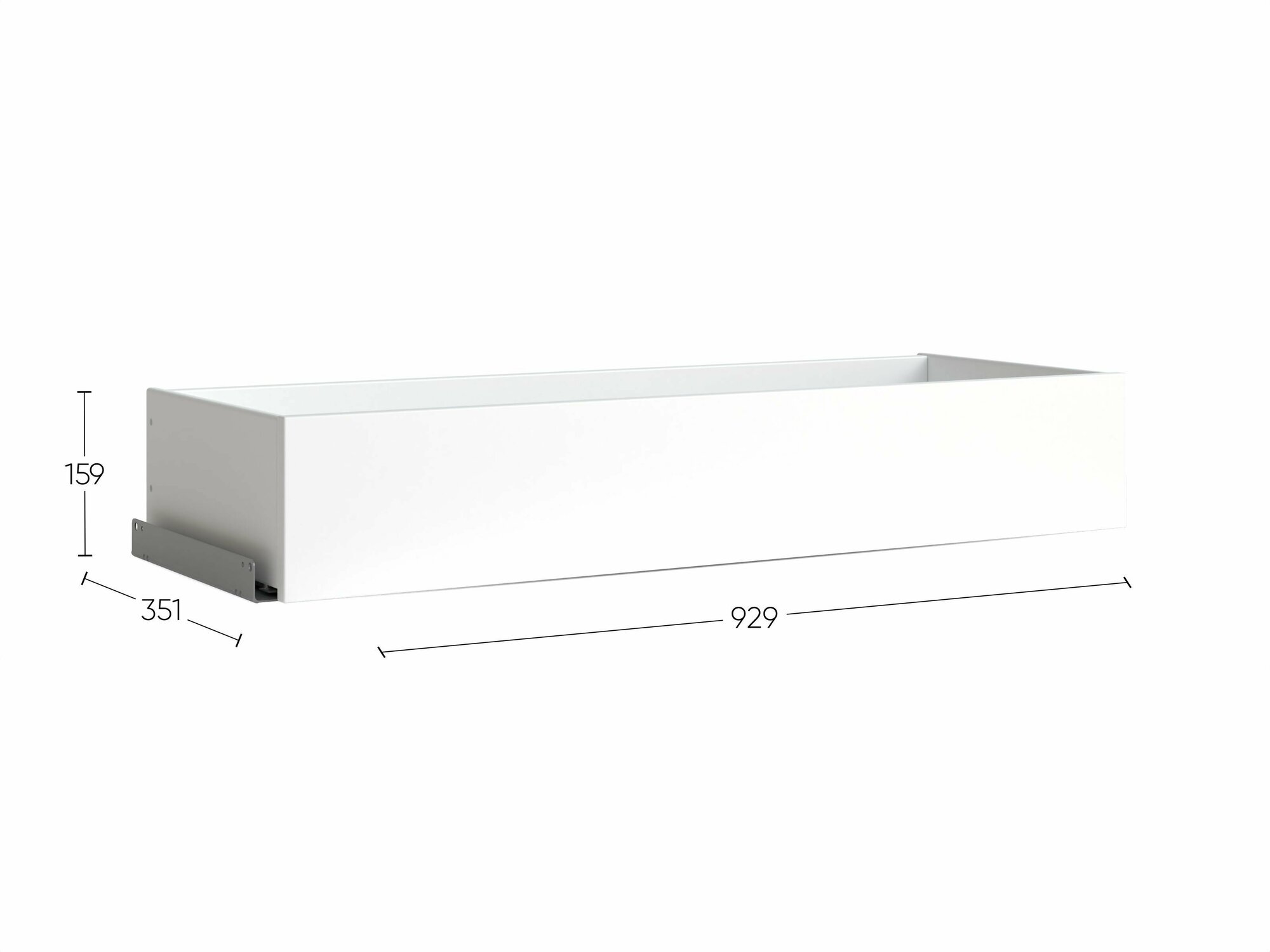Ящик выдвижной к шкафу ГУД ЛАКК Макс, 93х36х15,9 см, белый