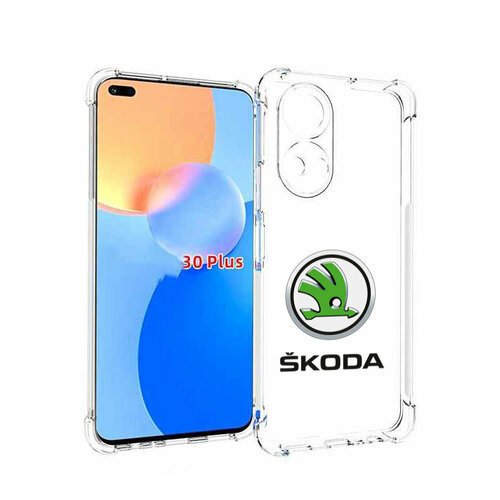 Чехол MyPads skoda-шкода-4 мужской для Honor Play 30 Plus задняя-панель-накладка-бампер чехол mypads skoda шкода 1 для honor play 30 plus задняя панель накладка бампер