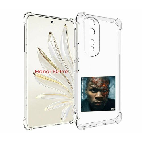 Чехол MyPads 50 Cent - Before I Self Destruct мужской для Honor 80 Pro задняя-панель-накладка-бампер