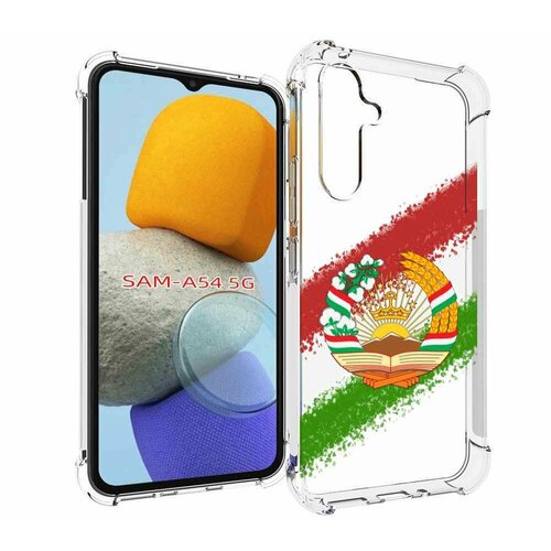 чехол mypads герб флаг таджикистана для samsung galaxy m13 задняя панель накладка бампер Чехол MyPads герб флаг Таджикистана для Samsung Galaxy A54 задняя-панель-накладка-бампер