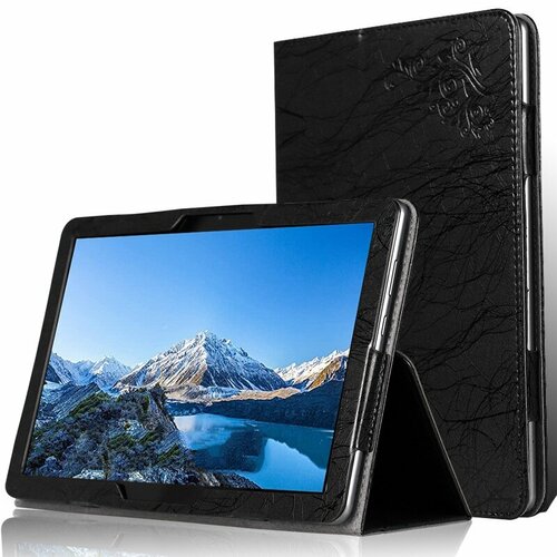 чехол mypads bellissimo modello закрытого типа с красивым узором для планшета blackview tab 7 4g blackview tab 7 pro с держателем для руки черный Чехол закрытого типа MyPads, с красивым узором, для планшета Blackview Tab 11 с держателем для руки, черный