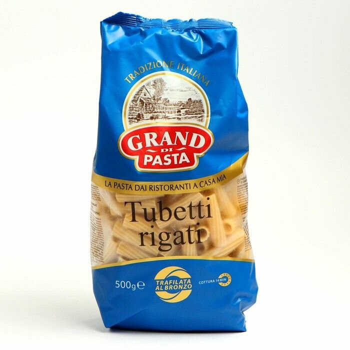 Grand Di Pasta Макаронные изделия Grand di Pasta Tubetti Rigati Трубочки, 500 г, 6 уп - фотография № 2