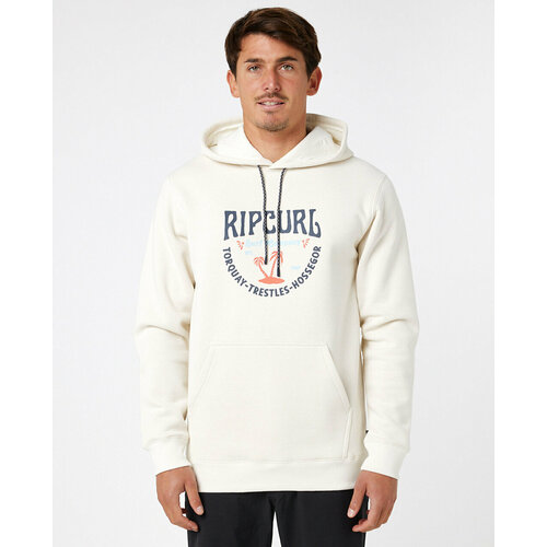 Толстовка RIP CURL, размер S, бежевый худи rip curl original surfers коричневый