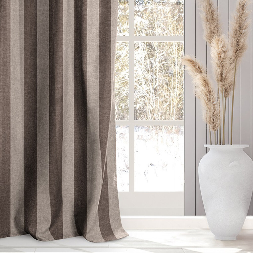 фото Штора рогожка капучино 200х270 см Волшебная Ночь Зебра (777131)