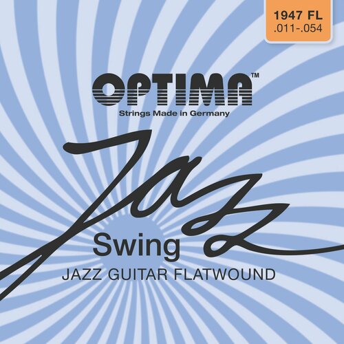 Струны для электрогитары Optima Jazz Swing Flatwound Strings 1947. FL 11-54