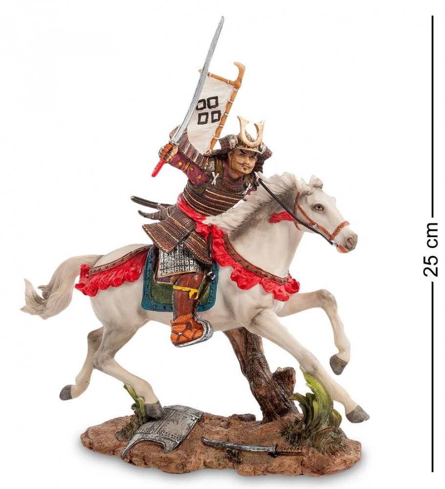 Статуэтка Veronese "Самурай на коне" (color) WS-739