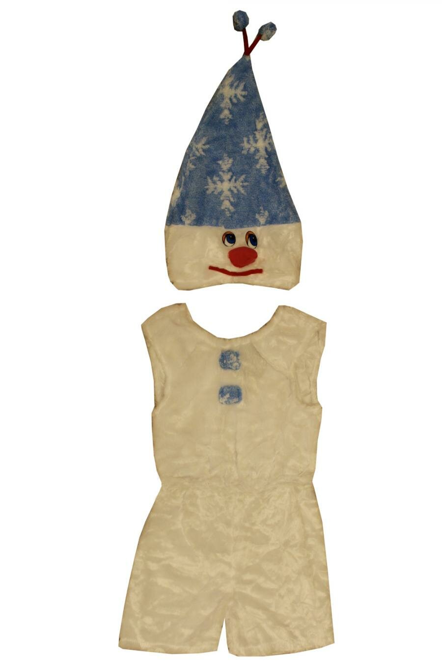 Карнавальный костюм детский Снеговик комбинезон LU1732 InMyMagIntri 98-104cm