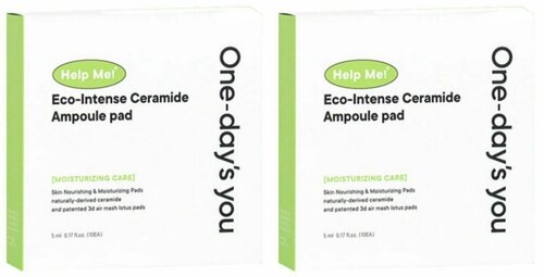 Тонер-пэды для лица ONE DAYS YOU, Help Me Eco-Intense Ceramide Ampoule Pad, с керамидами, 20 шт, 2 уп