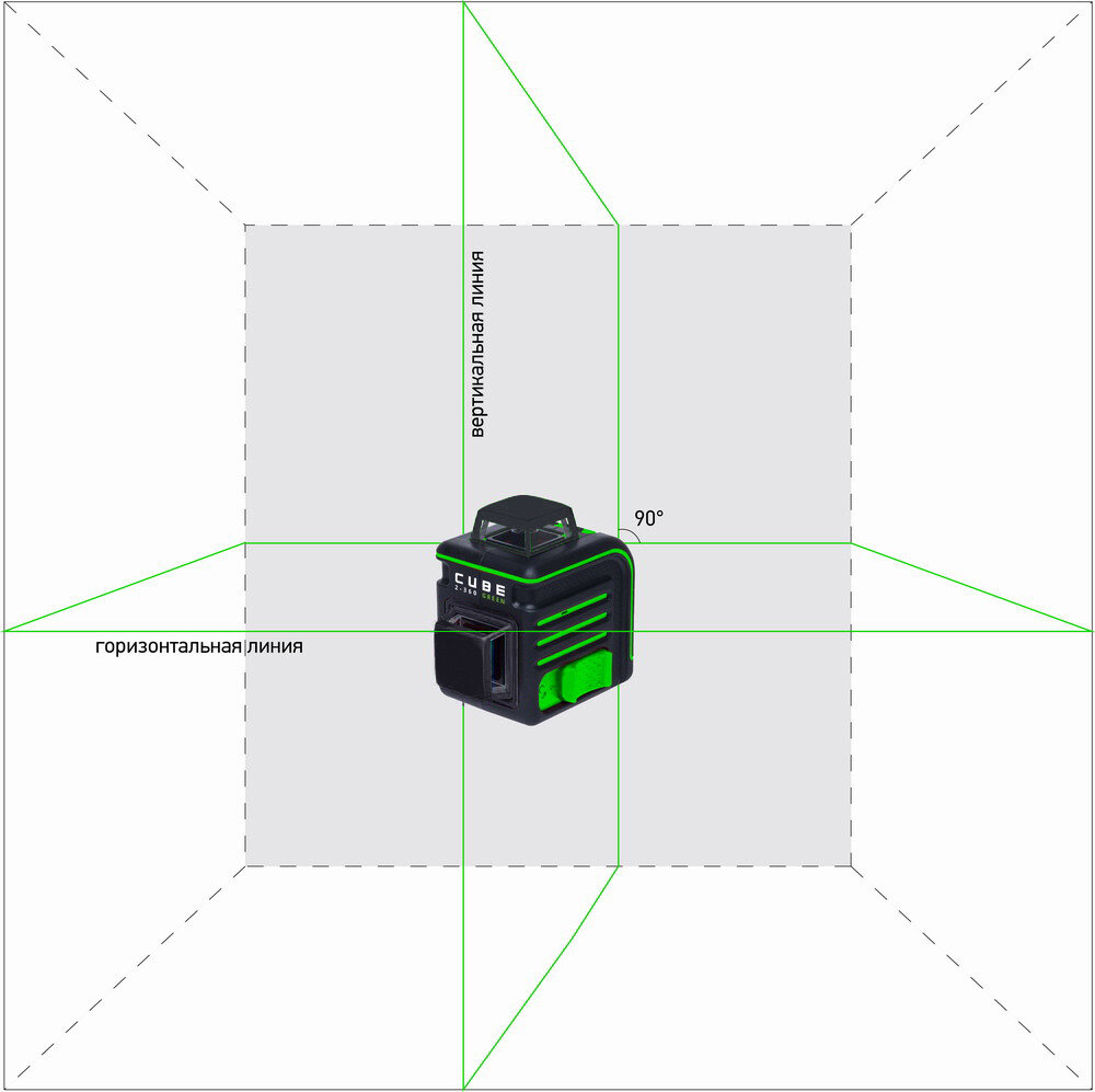 Лазерные Нивелиры Лазерный уровень ADA CUBE 2-360 GREEN PROFESSIONAL EDITION