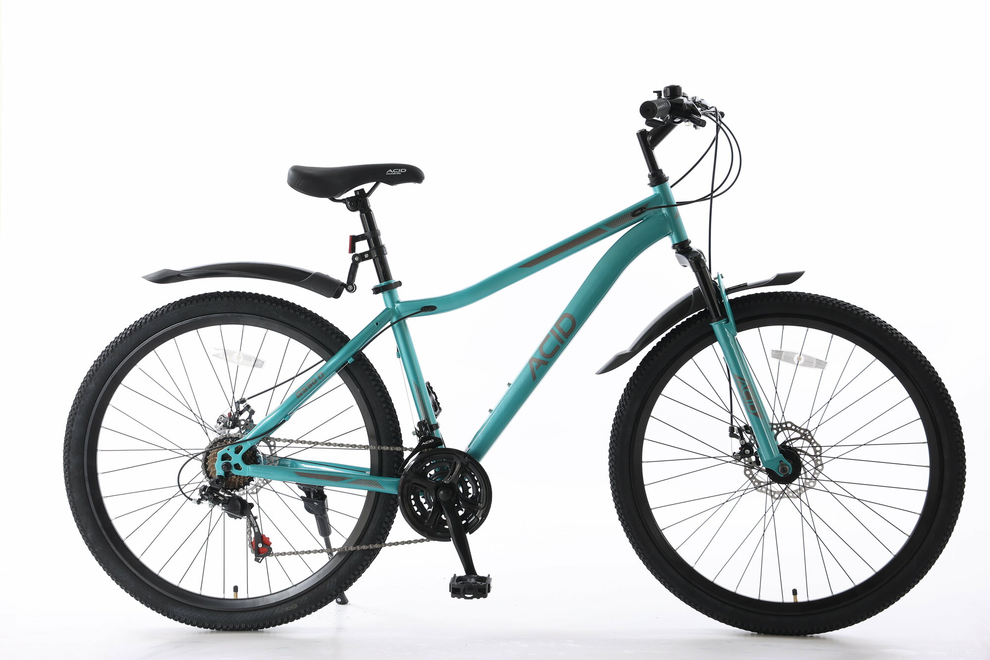 Велосипед горный 275"ACID Q 550 D 21 скорость 2023 года рама 16" Turquoise/Gray