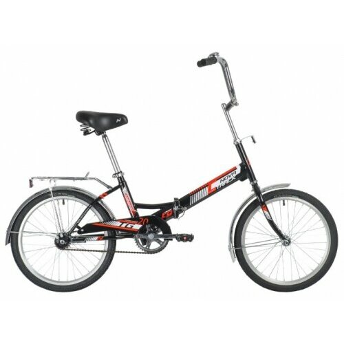 фото Подростковый городской велосипед novatrack tg-20 classic 301 (2020) черный в собранном виде