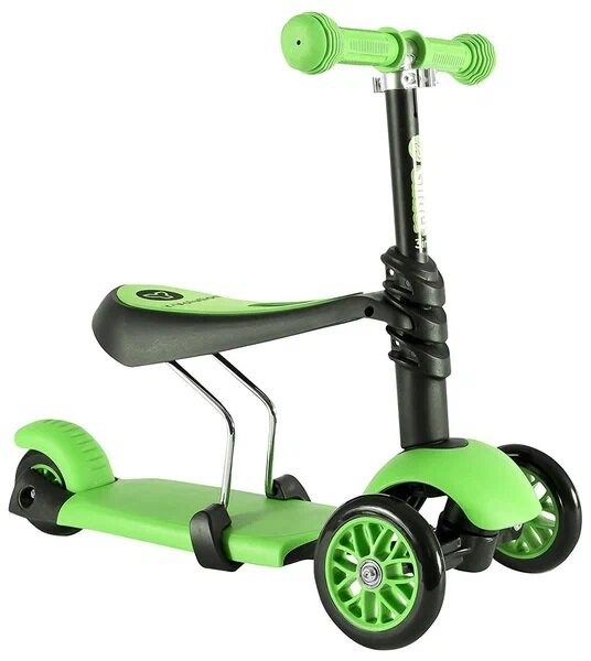 Самокат Y-Bike Glider Seat 3 in 1 green