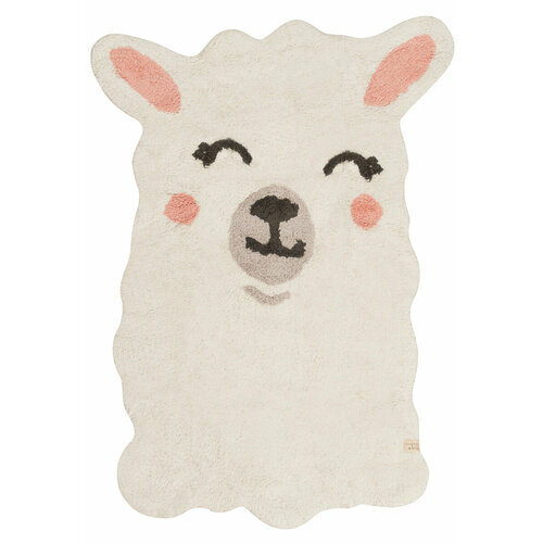 фото Ковер хлопковый 82*120 см lorena canals cotton happy llama фигура